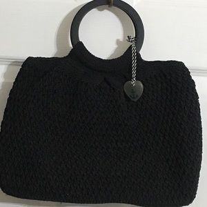 LIZ CLAIBORNE Macrame Handbag NWOT